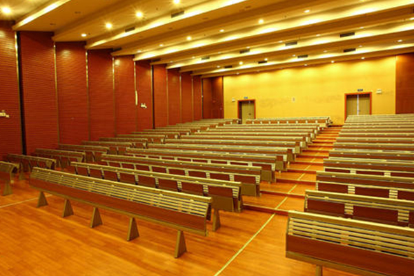 【多功能報(bào)告廳、劇院】GRG板材/石膏板吊頂木紋漆裝修方案...